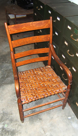 0038 7695 Split Hickory seat chair