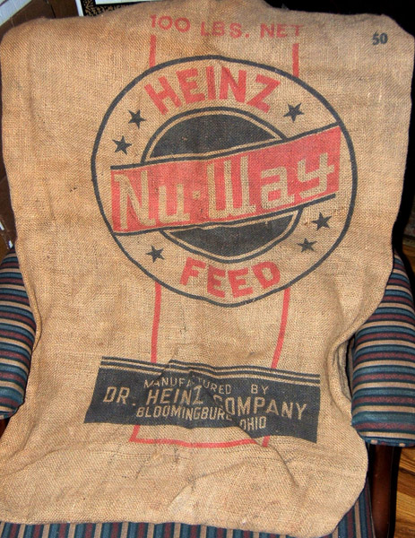 040 4092 Heinz Burlap Feed Bag