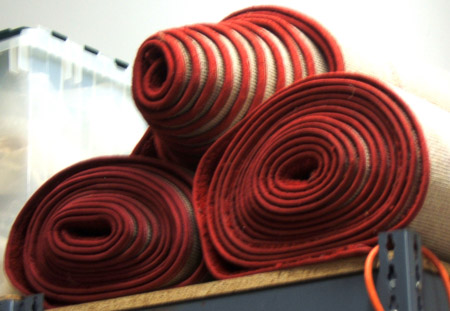 001a 4224 3 rolls of red carpet runners