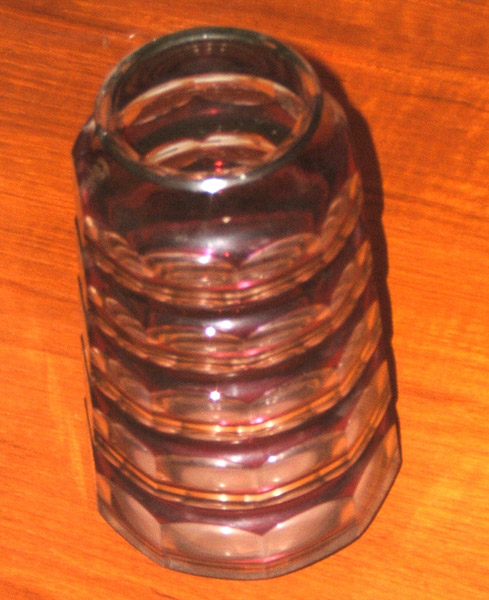 G010 3071 Bohemian cut glass vase